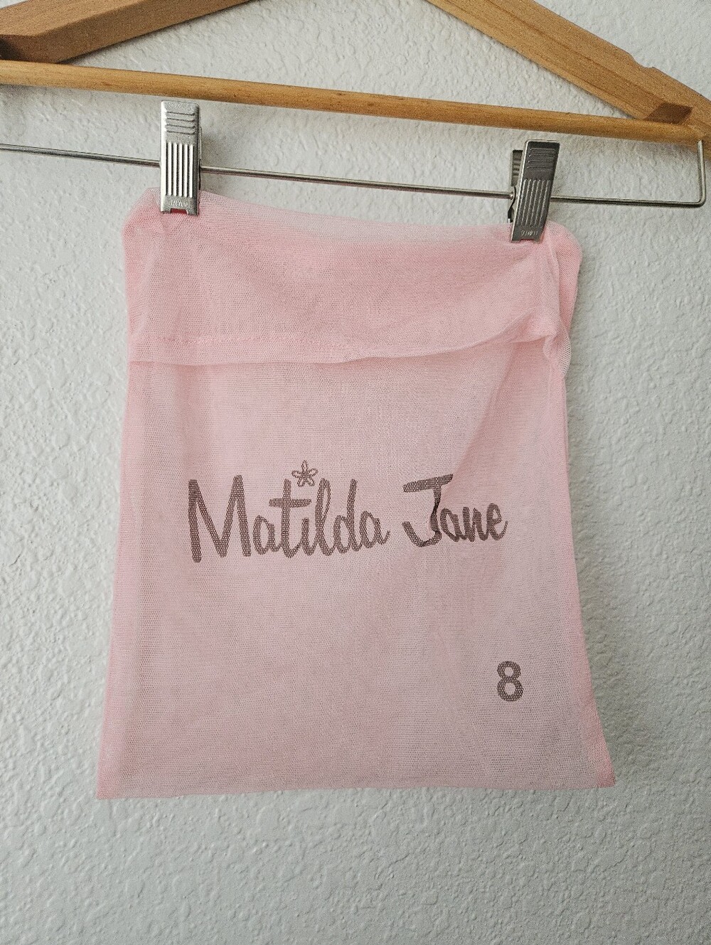 matilda jane garment bag pink mesh y2k